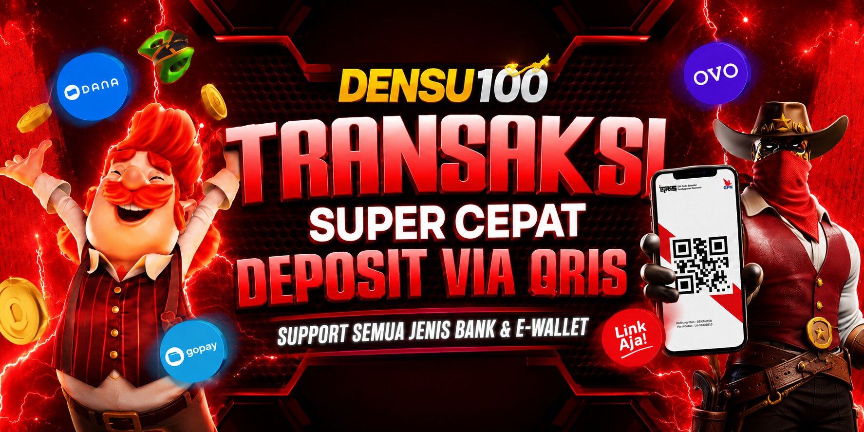 DENSU100 Transaksi Super Cepat Dengan Qris